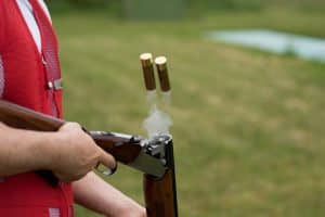 Man Opens The Shotgun after firing